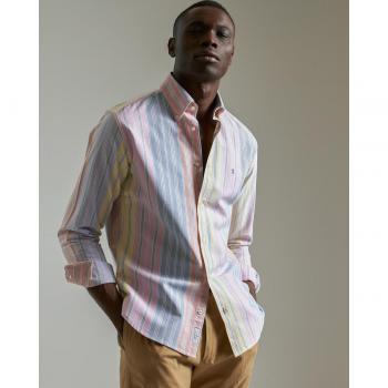 Camisa Hombre Sport Slim Fit Oxford Rayas