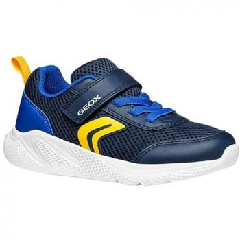 Geox Sprintye Boys' Navy/Royal Sports Sneakers Size EU 37 (UK 4)