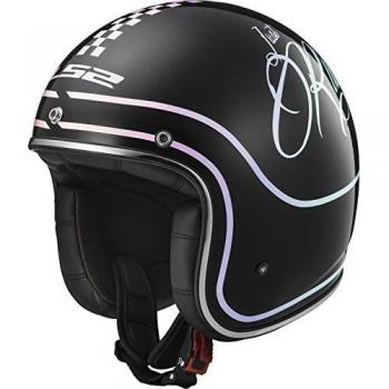 LS2 Casco Moto of583 Rusty, Gloss Black, XXL