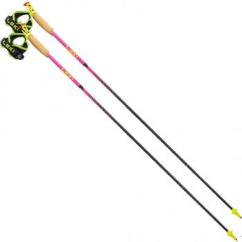 Leki Bastones Ultratrail FX One Superlite Rosa (105) - Bastones de trekking ultraligeros, fabricados en carbono, sistema de plegado rápido, ajuste automático de altura, empuñadura ergonómica y cor
