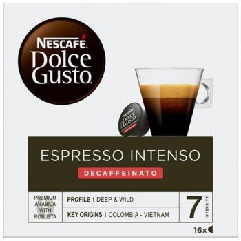 Nescafé Dolce Gusto Espresso Intenso Descafeinado Pack 3 Cajas de 16 Cápsulas