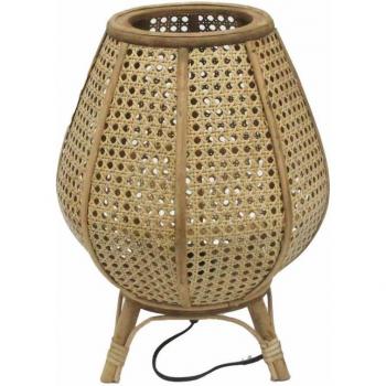 Lámpara de mesa DKD Home Decor Marrón Ratán 50 W (29 x 29 x 40 cm)