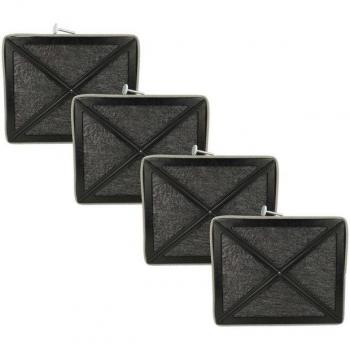 4x Filtro de Carbón Activado Reemplazo para Miele 3174713, 3174714, 3174715, 8103795, DKF2 para Campanas Extractoras - 20,5 x