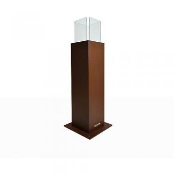 Chimenea de Bioetanol Capri 70 para Jardín Exterior - Diseño de Columna Color Marrón