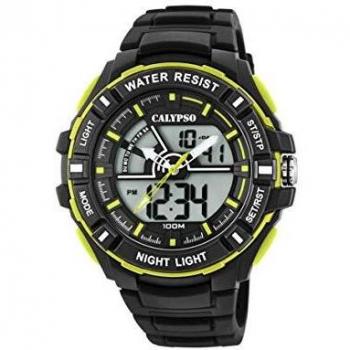Reloj Calypso Street Style K5769/4 para Hombre con Correa de Caucho Negro y Caja Multicolor