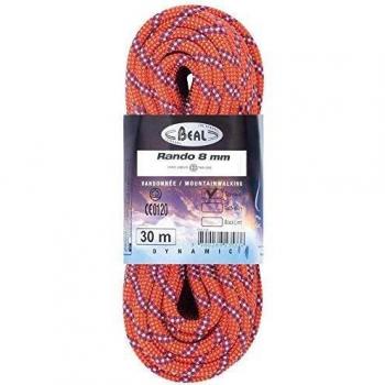 Beal - BEAL - Corde bi-norme - RANDO 8mm - longueur: 20m - couleurs: Orange
