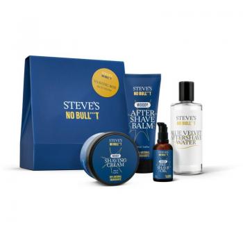 Steve's No Bull***t Blue Velvet Men's Shaving Gift Set