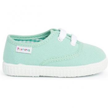 Zapatillas de lona para niños con cordones, hechas en España
