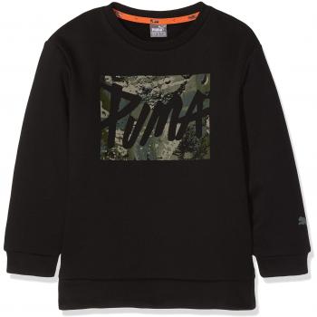 Puma Crew Style Sudadera, Niños, 851886, Cotton Black, 176