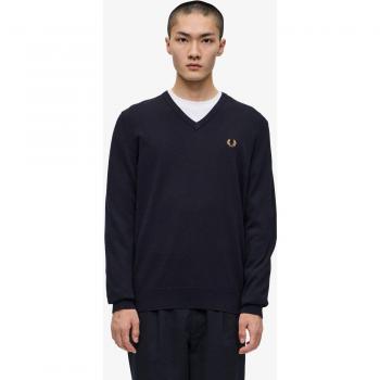 Jersey Pico Azul Marino Fred Perry - Estilo Clásico