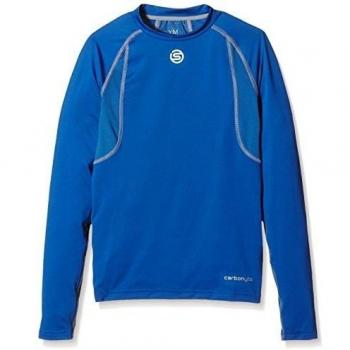 Skins Carbonyte Youth Top Long Sleeve Round Neck - Prenda, color azul, talla s