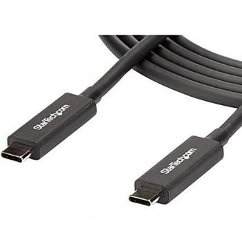 StarTech.com Thunderbolt 3 Cable - 6 ft / 2m - 4K 60Hz - 40Gbps - USB C to USB C Cable - Thunderbolt 3 USB Type C Charger