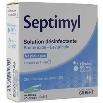 Gilbert Septimyl Solución desinfectante clorhexidina acuosa 0,5% 10 x 5 ml