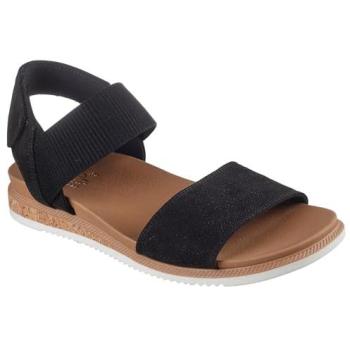 Sandalias Skechers BOBS Desert Kiss Low-Top Look para Mujer en Negro, Talla 38, Vegan, Lavables a Máquina
