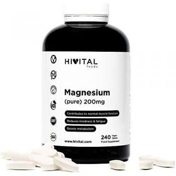 Magnesio puro 200 mg procedente de Citrato de Magnesio | 240 comprimidos
