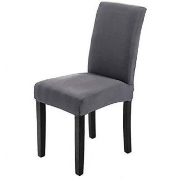 Veakii R Fundas para sillas Pack de 6 Fundas sillas Comedor, Lavable Comedor Asiento Cubre para el Comedor casero Modern Bouquet de la Boda, Hotel, Decor Restaurante