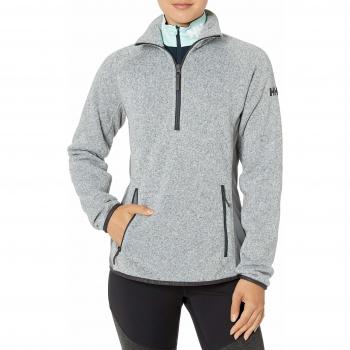Helly Hansen W Varde Fleece 1/2 Zip Sudadera, Mujer, 950 Grey Melange, L