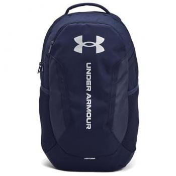 Under Armour Hustle 6.0 Backpack, Midnight Navy/Midnight Navy/Metallic Silver - One Size Unisex