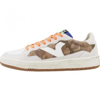 Zapatillas de deporte para hombre Victoria Smash Neon Camo con estampado animal y detalles en serraje