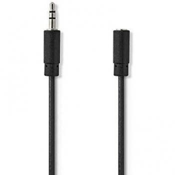 Cable de Audio Nedis 3.5mm M-3.5mm F 5.0m BK