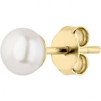 Piercing Earcandy Petit Perle de Plata con Baño de Oro 18k y Detalle de Perla
