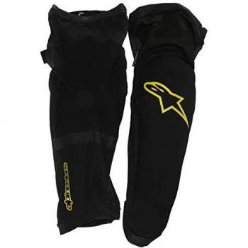 Alpinestars Paragon Plus Knee and Shin Protectors - Black-Acid-Yellow (M)