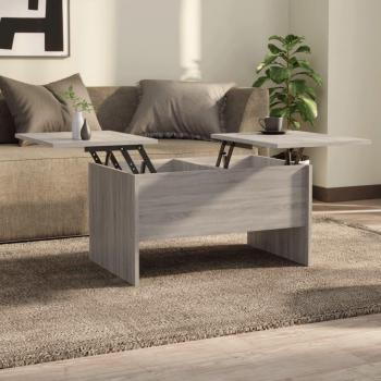 Sonoma Grey Engineered Wood Coffee Table 80x50x42.5 cm