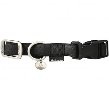 Collar MacLeather Negro Talla M 15mm x 26-40cm para Perros Nayeco