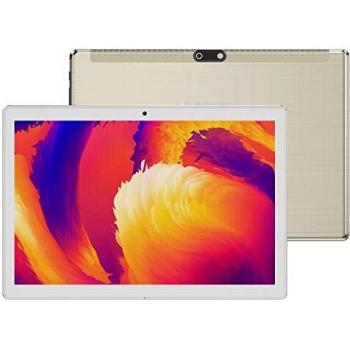 Tablet 10 Pulgadas, LNMBBS 4G LTE, Android 10.0, Octa-Core, 4GB RAM, 64GB ROM, FHD Pantalla, Dual SIM, Bluetooth 4.0, WiFi Soporte, T12, Oro