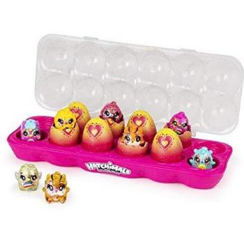 Hatchimals 6054178 CollEGGtibles, Limmy Edish Glamfetti Paquete de 12 cajas de huevos con 12 exclusivos, multicolor , color/modelo surtido
