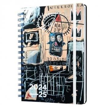 Agenda escolar Basquiat A5 2024/2025 semana vista 12 meses Erik Editores