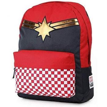 VANS CAPTAIN MARVEL Backpack Racing Red Schoolbag VN0A3QXFIZQ VANS MARVEL Bags