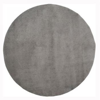 Alfombra Lisa Serrana de Pelo Mediano Tadi & Imperio 1979 Color Taupe 100 cm Redonda