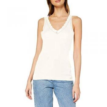 Vero Moda Vmkatie SL tee Ga Vo Camiseta sin Mangas, Blanco