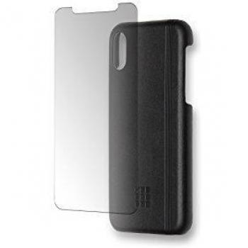Moleskine ET8PBPXBK - Carcasa para iPhone One X y Protector de Pantalla, Color Negro