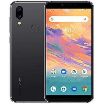 Umidigi a3s smartphone libre android 10 dual 4g volte 57 incell 18 9 desbloqueo facial 2gb 16gb bateria de 3950 mah 2 1 ranura triple 16mp 5mp doble camaranegro