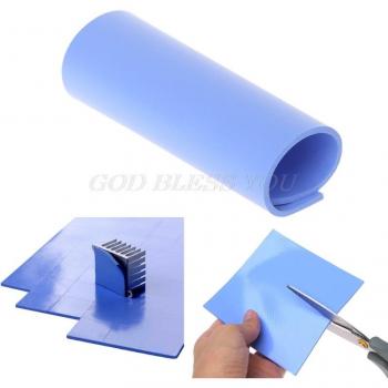 Almohadilla térmica conductora de silicona para CPU de 100x100x2mm, refrigeración para disipador térmico May