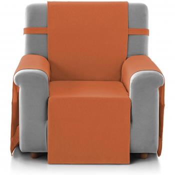 Eiffel Textile Marsella Cubre Sofá Algodón Naranja 55 x 195 x 2 cm 1 Plaza