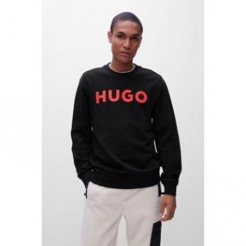 Sudadera Dem negro HUGO para hombre con estilo moderno