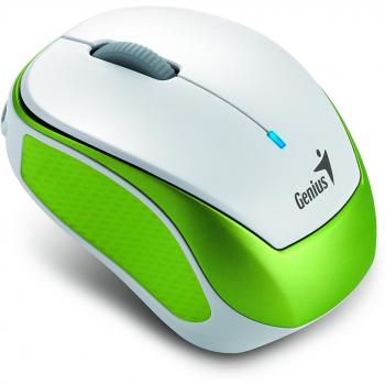 Genius Micro Traveler 9000R V2 RF inalámbrico IR LED 1200DPI Verde, Color Blanco - Ratón