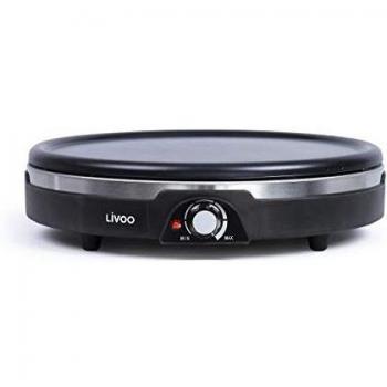 Crepera XXL Livoo 38 cm 1350 W Negra