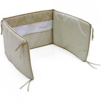 Cambrass Bebe - Protector de cuna, 60 x 40 cm, color beige