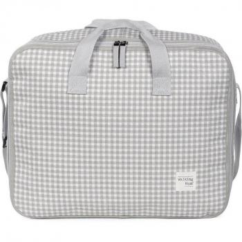 Maleta de Maternidad Walking Mum I Love Vichy Gris