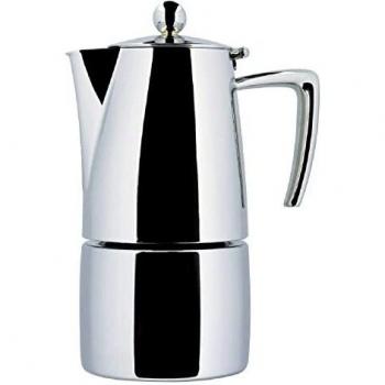 Cafetera Espresso Brillante Slancio para 2 Tazas de Acero Inoxidable