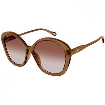 Chloé Sunglasses Ch0081S Brown Female Size: 55 MM
