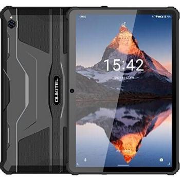 Tablet 10.1 Pulgadas FHD+, OUKITEL RT1 Batería 10000mAh Rugged Tablet, 128GB Ampliable 4GB RAM 64GB ROM Octa-Core Tablet PC, 16MP + 16MP Cámara Android 11 Tablet Resistente, Impermeable IP68, BT 5.0