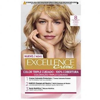 L'Oréal Paris Excellence Cream Color Treatment Triple Care 1 un. 8 Rubio Claro