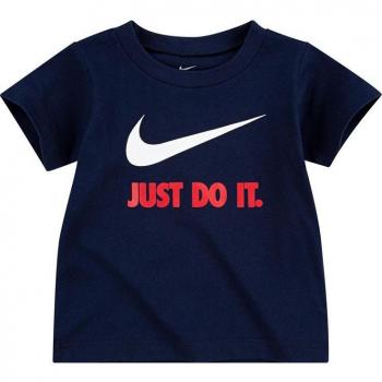 Camiseta de Manga Corta Infantil Nike Swoosh Azul marino