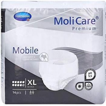 MoliCare Premium Mobile Disposable Underwear for Incontinence, Size XL, 10 Drops, Pack of 14 Units