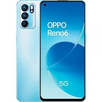Reno 6 5G Artic Blue - AMOLED FHD+ 6,43 90Hz, Triple cámara 64MP+8MP+2MP, Mediatek Dimensity 900, 8GB RAM + 128GB almacenamiento, carga rápida 65W y 4300mAh [Versión ES/PT]
